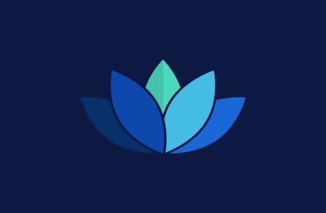 ide logo illustration of lotus leaf